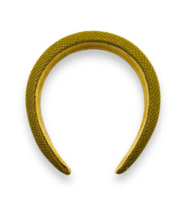 Stoffhharreif grün gepolstert von oben