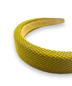 Stoff Haarreif grün gepolstert