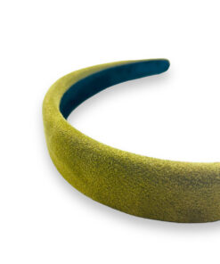 Haarreif Stoff olive grün Detail Ansicht