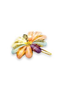 Kleine Haarklammer als Blumen