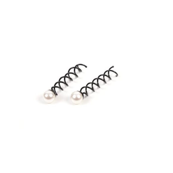 Haarspiralen mit weisser Perle