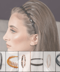 Frau mit Haarreif, Auswahl an perfekt passenden und nicht drückenden Haarreifen