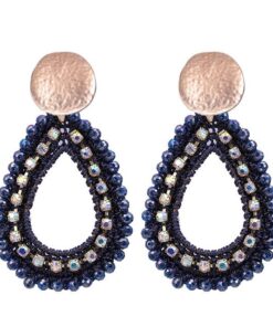 Statement Ohrring St. Tropez blau